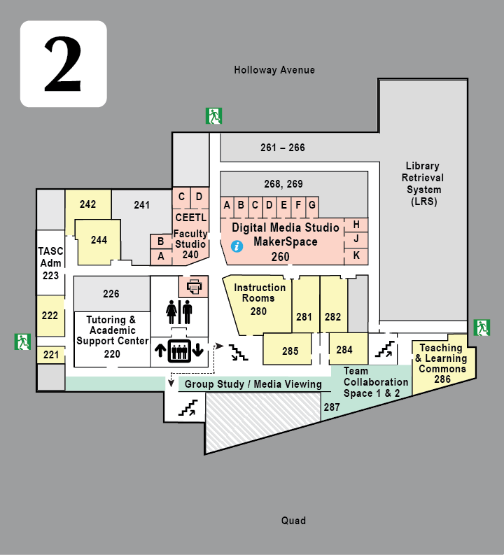 Second floor map