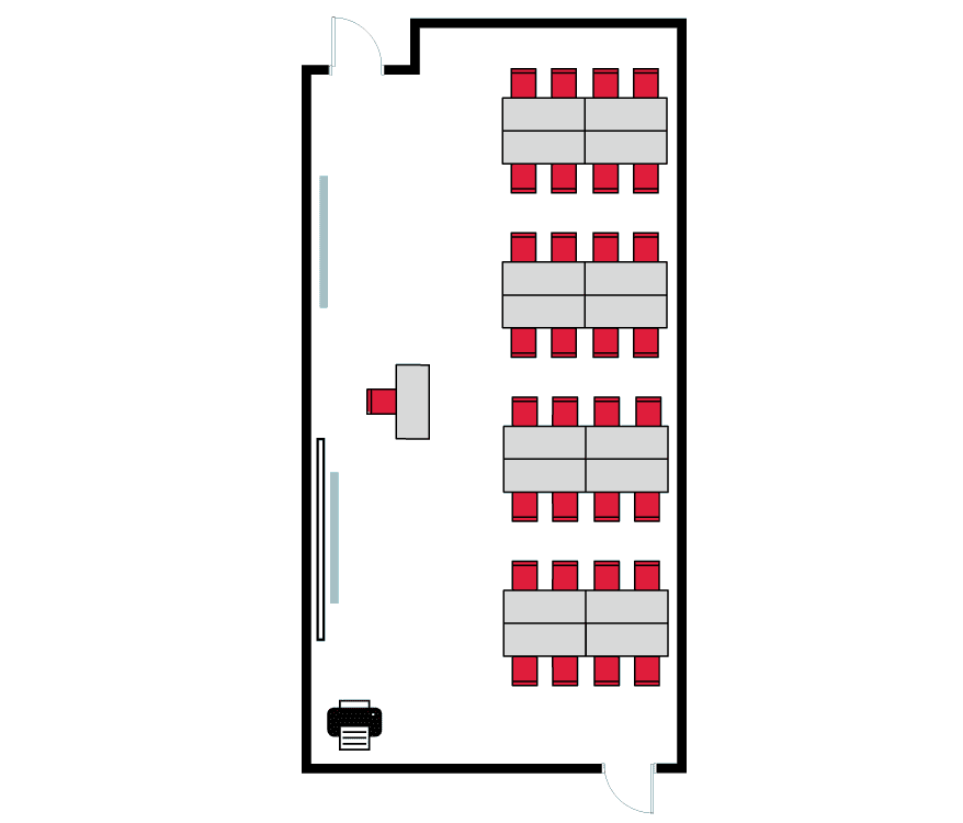 Library 281 Room Layout