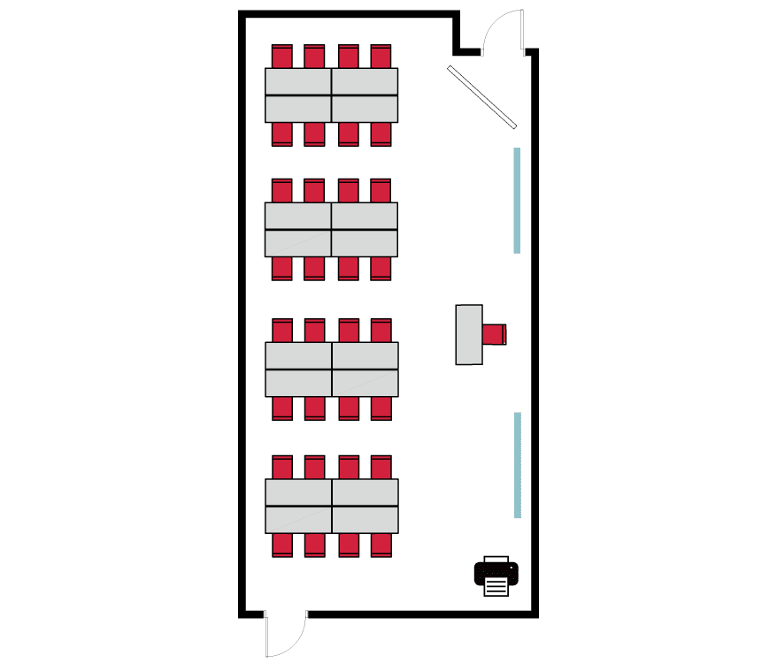 Library 282  Room layout