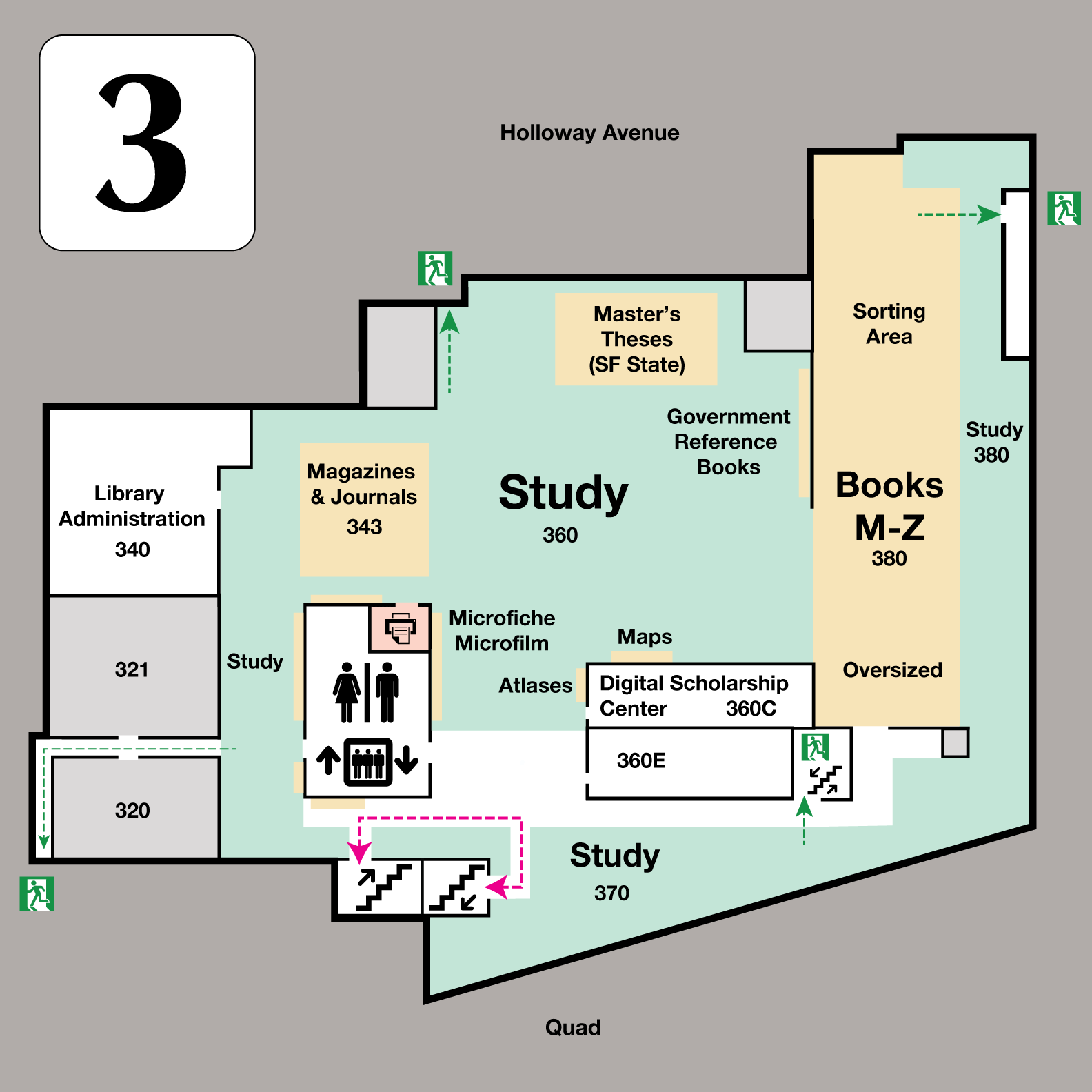 Third floor map