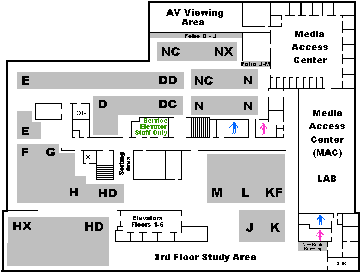 old 3rd floor map