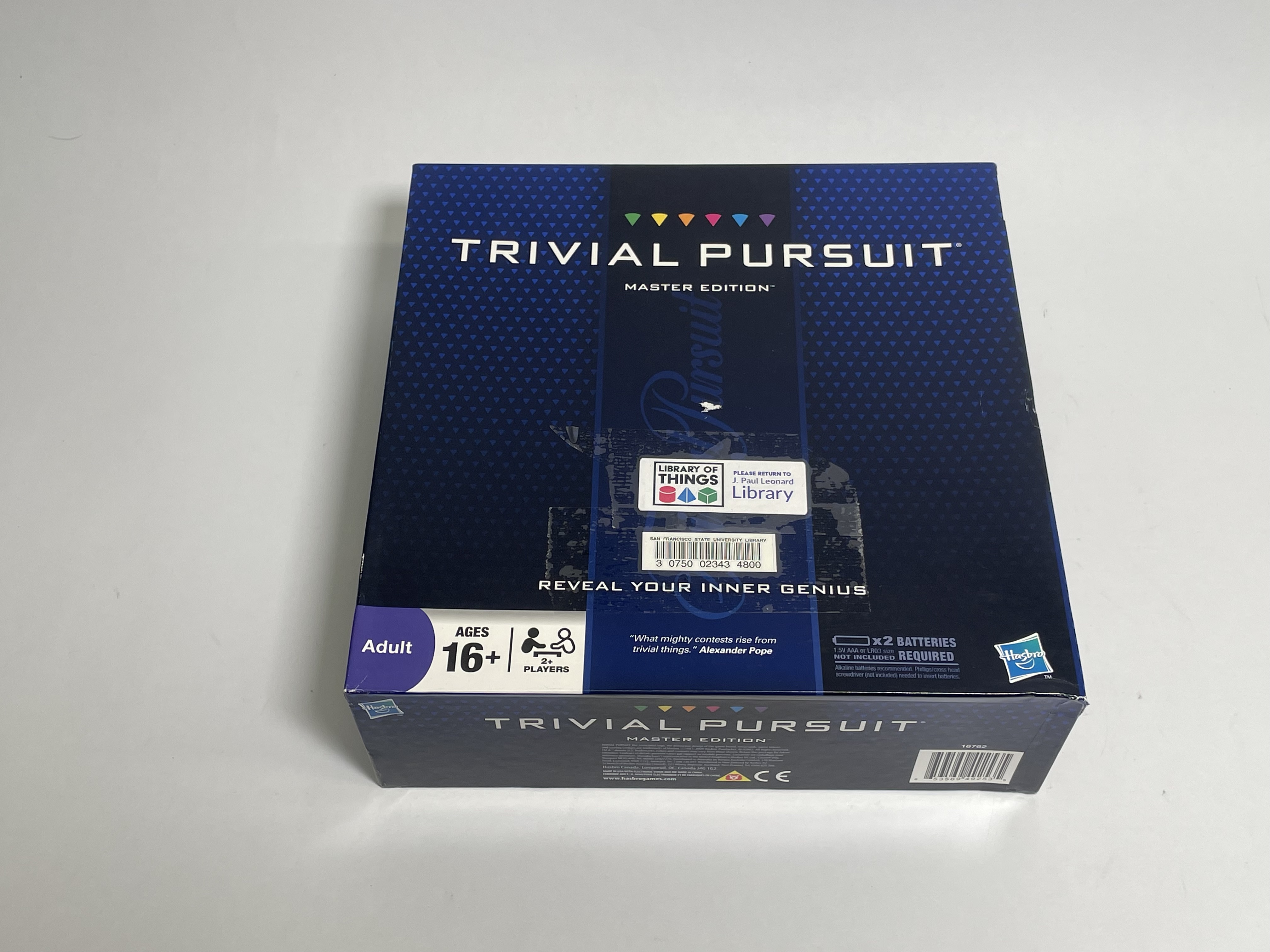 Trivial Pursuit Master Edition Game
