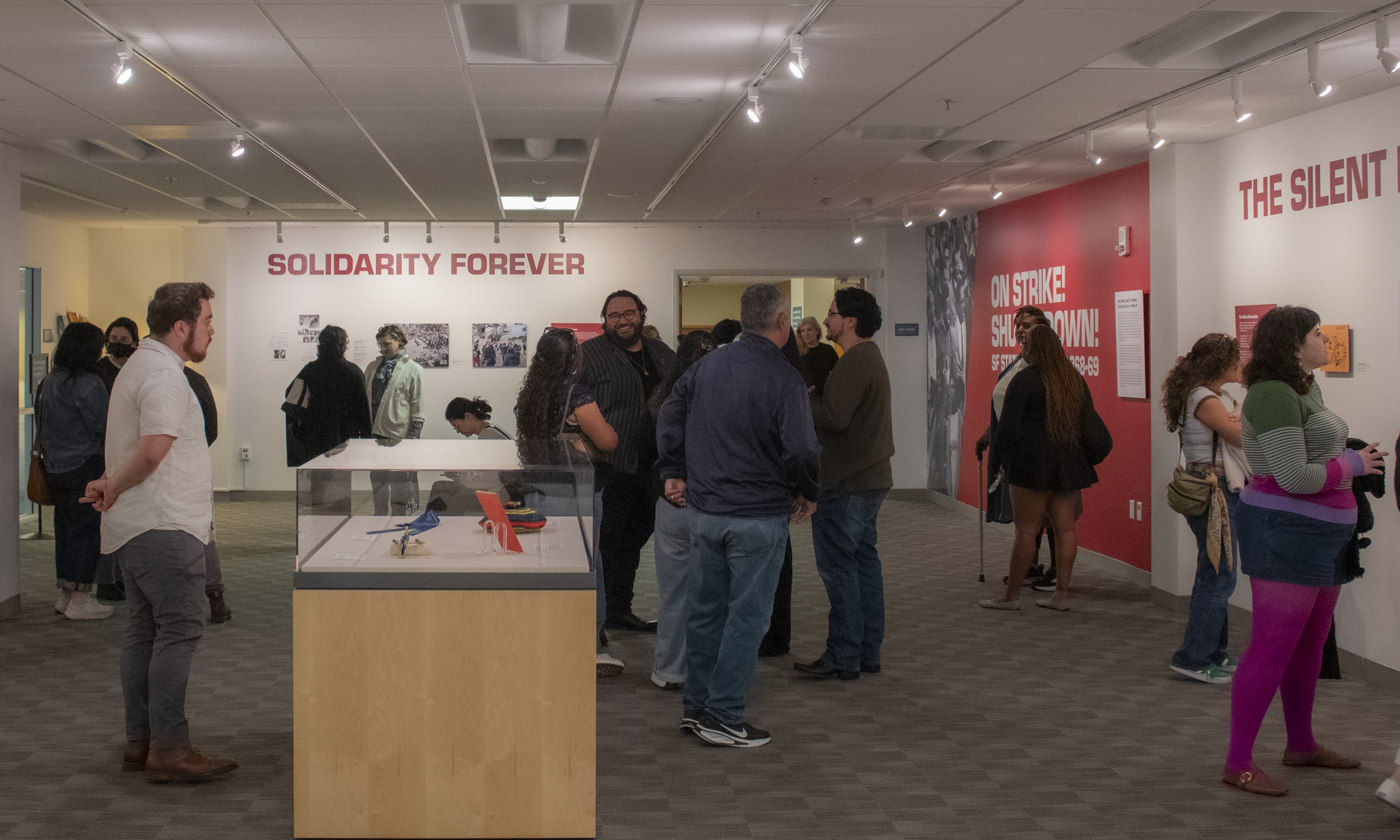 Gallery opening for SF State Strikes exhibition in spring 2026