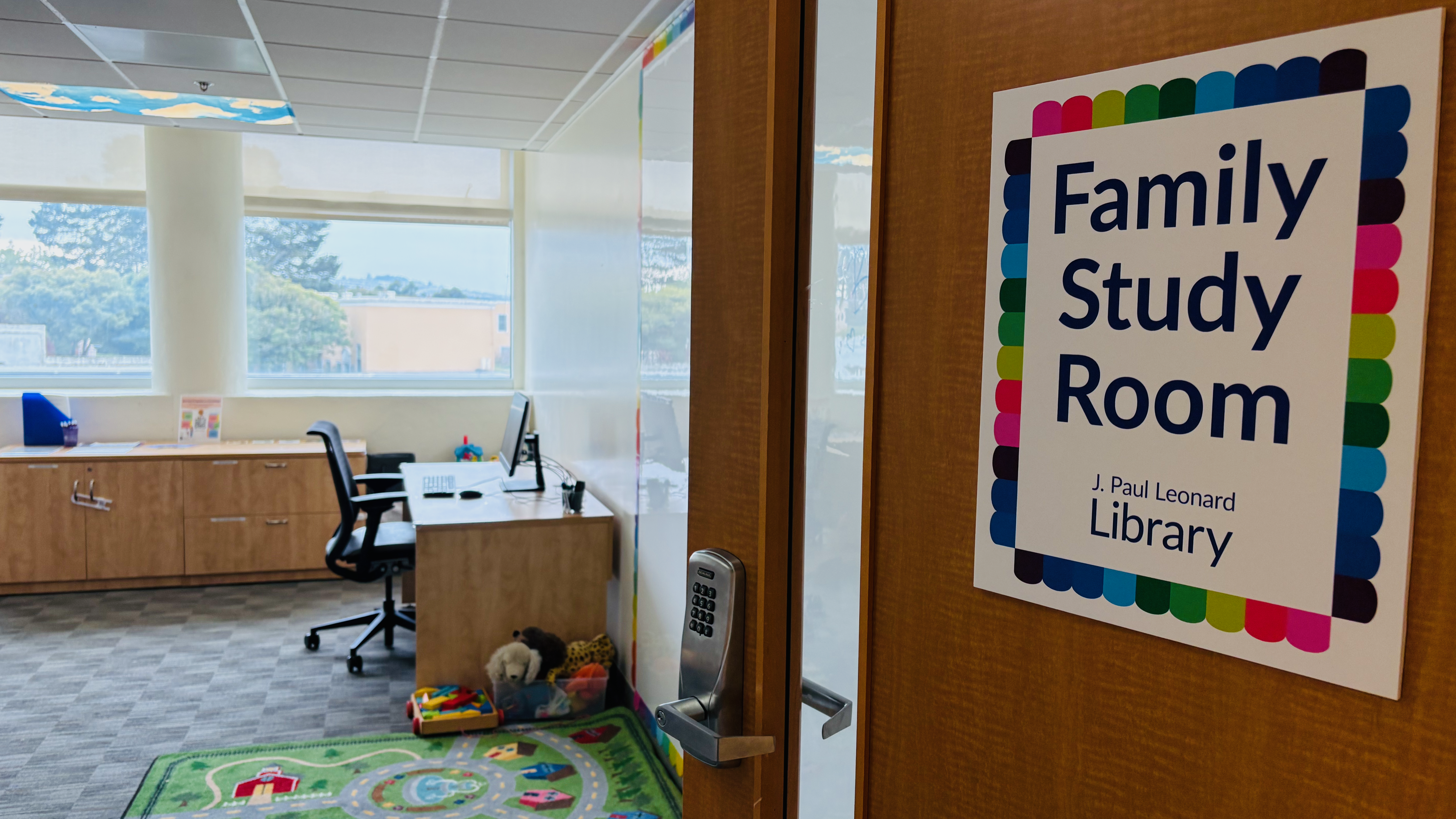 View of Family Study Room from doorway