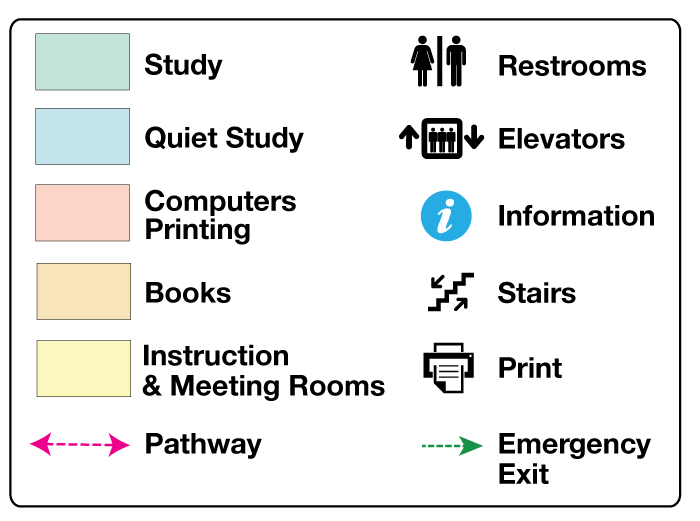 Library map legend