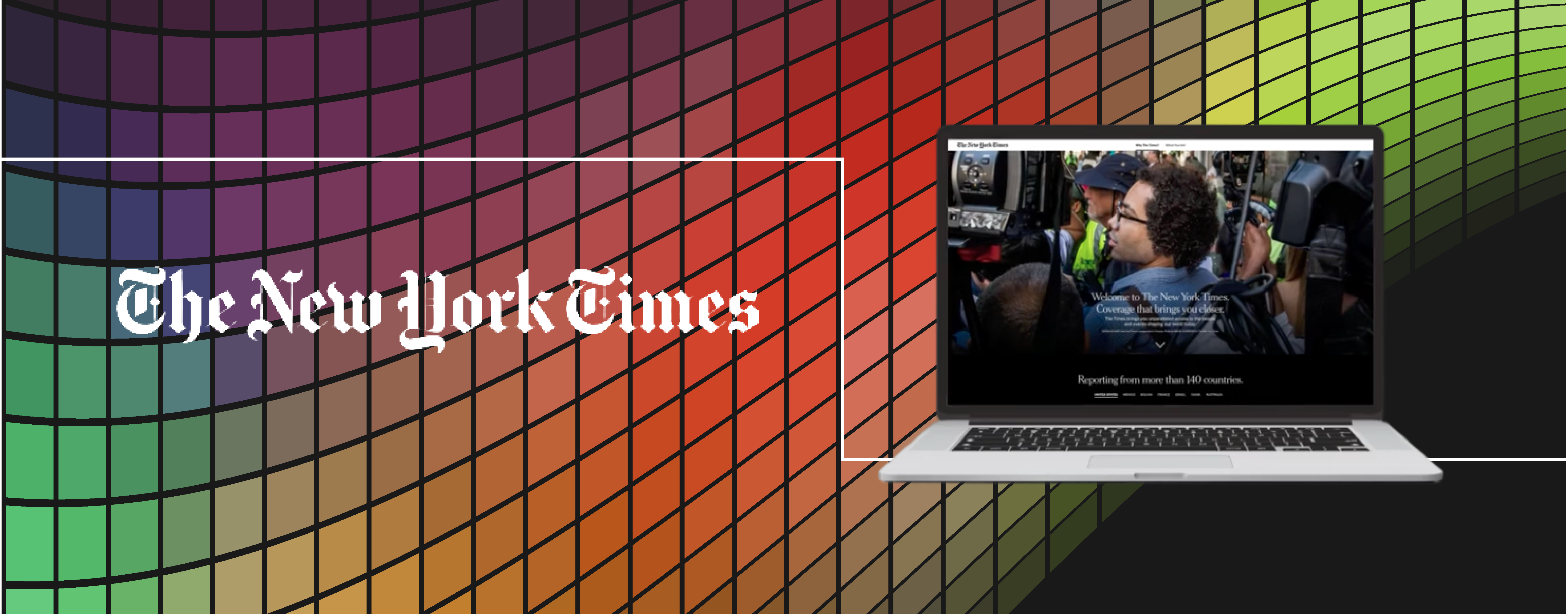 Laptop open to NYTimes.com