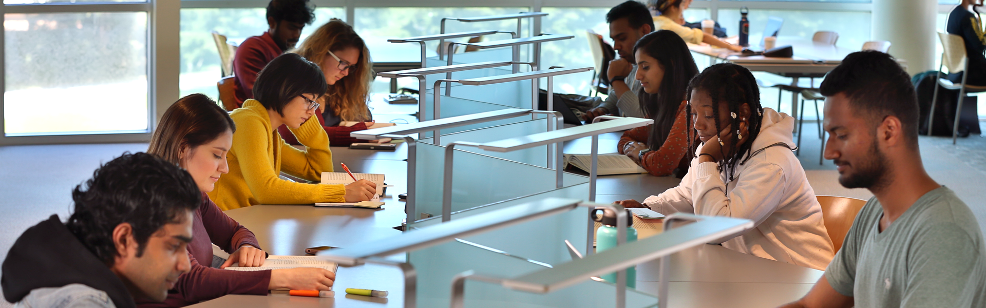 students studying